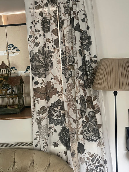 Adaptation of Antique Palampore Tree of Life Curtain or Wall Hanging: C21st India for export.