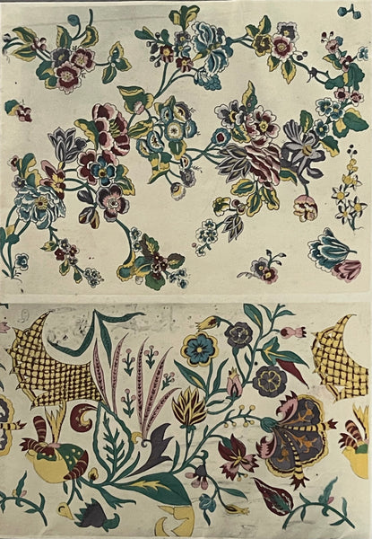 Collection Indian Textile 18th Century Design Documents: C1920s Paris, France