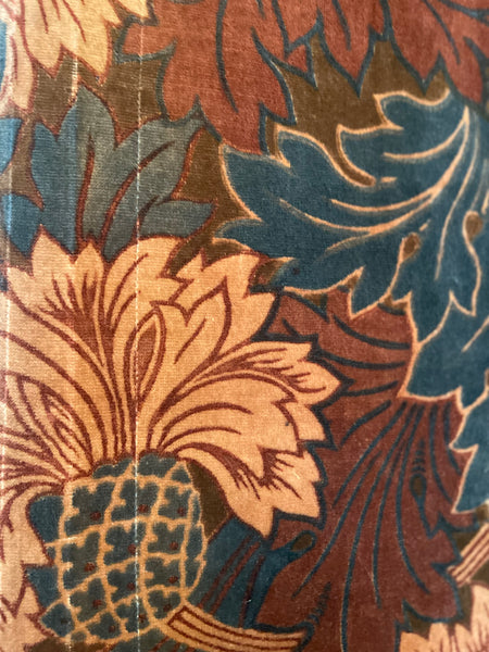 "Chrysanthemum" Velvet designed by Arts and Crafts textile artist Lindsay Butterfield: ca 1890s, Britain