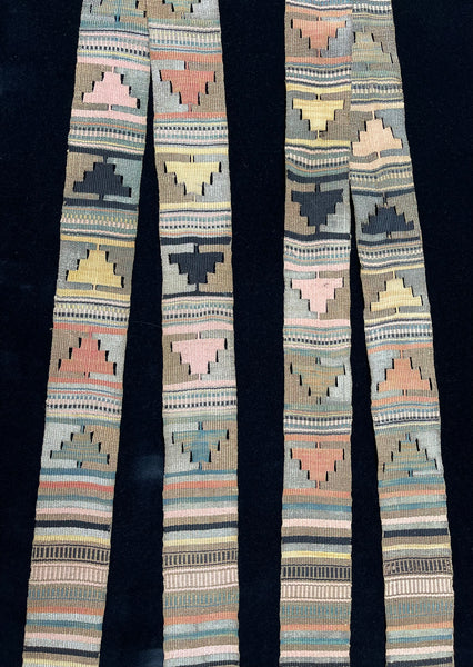 Antique Handwoven Andean Sash Ethnographic Traditional Costume: C19th Peru