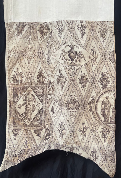 Toile de Jouy panel with cupids and Goddesses: C1800 France