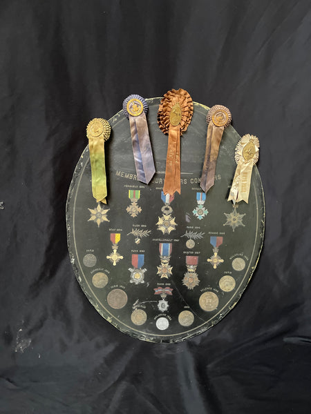 Collection Antique Silk Rosettes Ribbons Interior Decor: C20th Britain