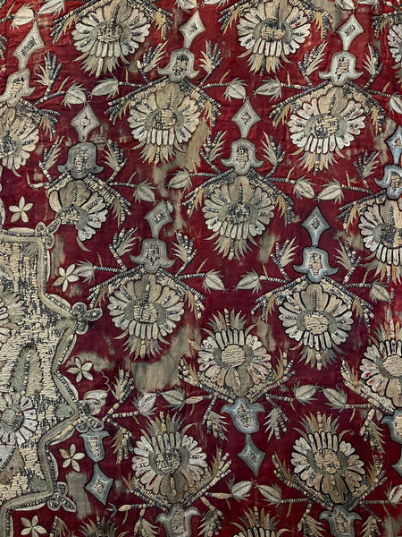 Antique Ottoman Embroidered Ceremonial Cover Boçha: C18th Turkey