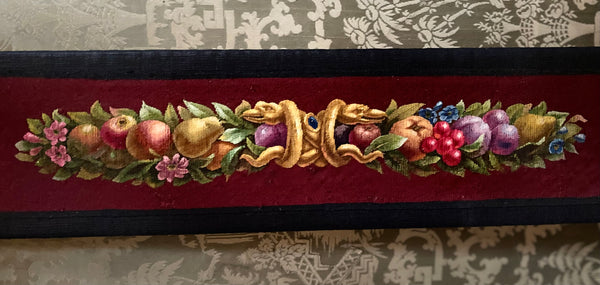 Fine Silk and Wool Tapestry Panel with Serpents and Fruit Museum Quality : C18th France