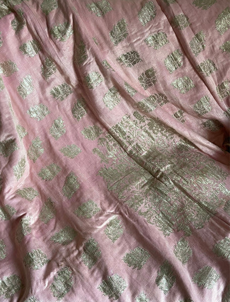 Ottoman Silk and Silver Thread Woven Traditional Wedding Quilt Bedcover: late 19th early 20th Century