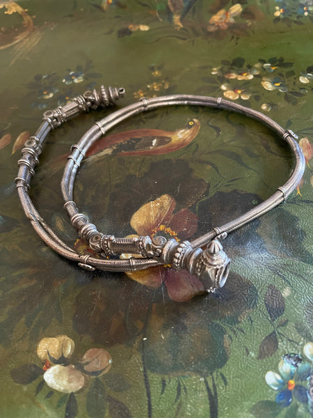 Antique Handmade Indian Tribal High Grade Silver Belt: C19th Rajasthan, Northern India