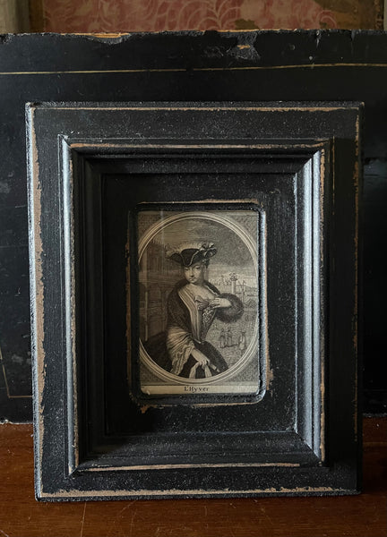 Antique Copperplate Engraving  Venice Grand Tour L’Hyver: C18th France