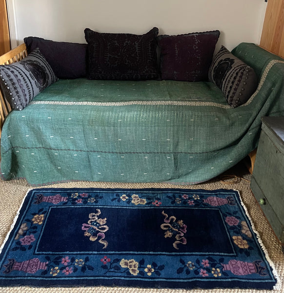 Pair Handmade Art Deco Chinoiserie Rugs: C1920s China