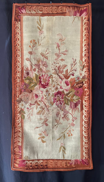 Antique Aubusson Tapestry Wallhanging or Rug: C18th France