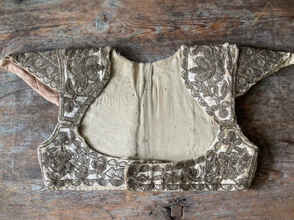 Antique Traditional Beaded and Sequinned Womans Bodice: C19th Tunisia