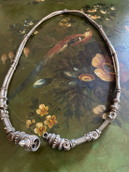 Antique Handmade Indian Tribal High Grade Silver Belt: C19th Rajasthan, Northern India