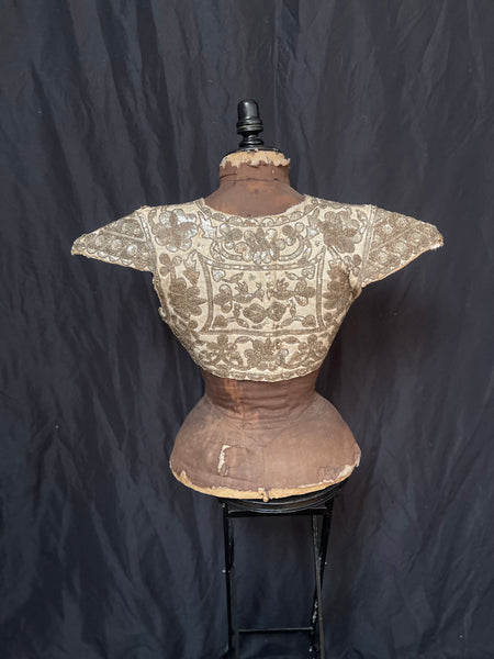 Antique Traditional Beaded and Sequinned Womans Bodice: C19th Tunisia