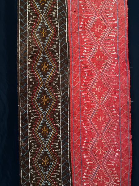 Hand Loomed and Embroidered Traditional Tent Bands: C20th Anatolia