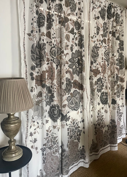 Adaptation of Antique Palampore Tree of Life Curtain or Wall Hanging: C21st India for export.