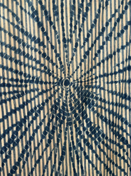 Antique Traditional Tie Dye Wallhanging Interior Decor: C1910 West Africa