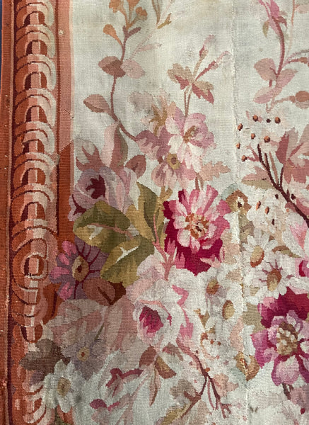 Antique Aubusson Tapestry Wallhanging or Rug: C18th France