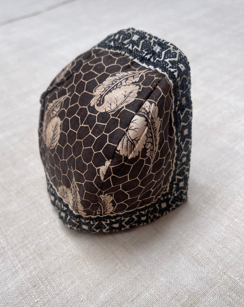 Antique Traditional Chintz Child’s Bonnet Collectable Costume: C19th Marken, Netherlands