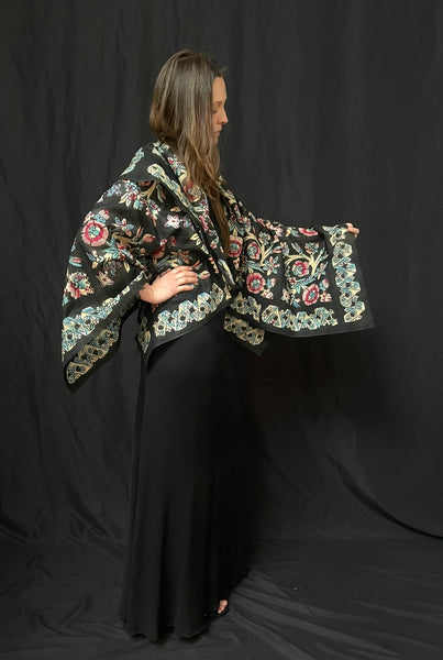 Traditional Block Print Shawl or Boçha Cover: C1900 Kandilli,  Istanbul, Turkey