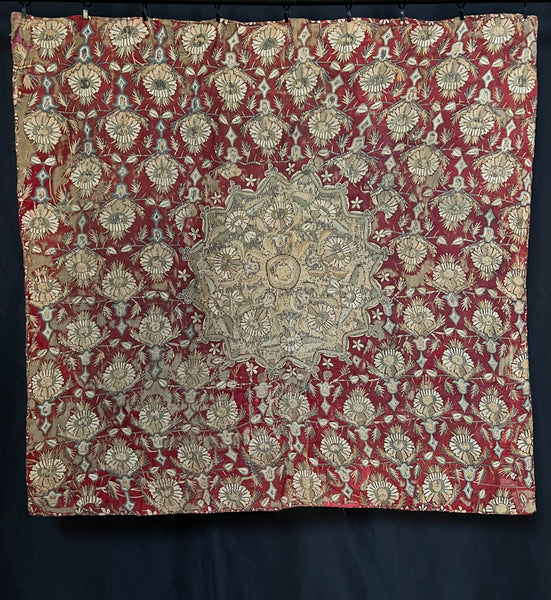 Antique Ottoman Embroidered Ceremonial Cover Boçha: C18th Turkey