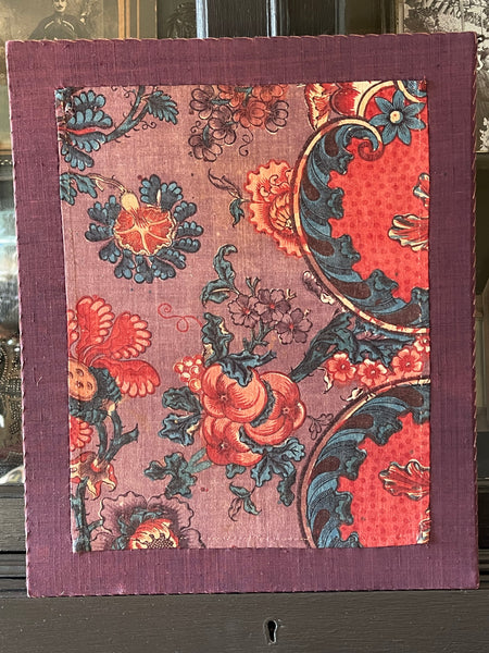 Hand Painted Mordant Dyed Chintz ‘Bauwen’ Stomacher or Dress Front: C19th Marken, Friesland