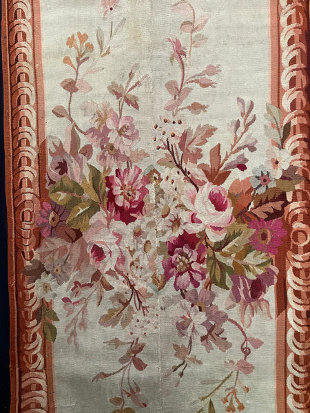 Antique Aubusson Tapestry Wallhanging or Rug: C18th France