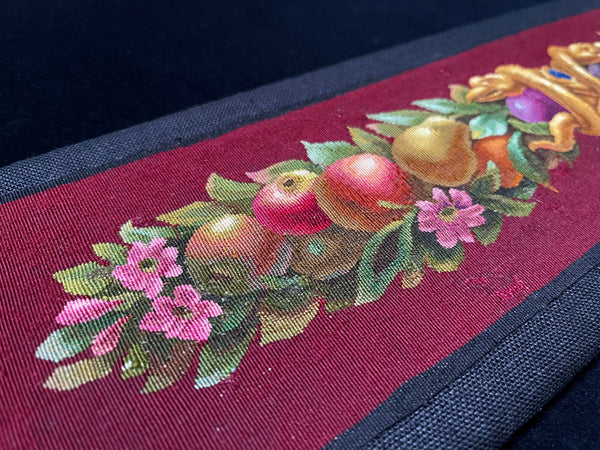 Fine Silk and Wool Tapestry Panel with Serpents and Fruit Museum Quality : C18th France