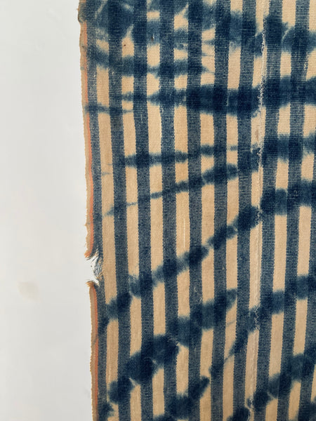 Antique Traditional Tie Dye Wallhanging Interior Decor: C1910 West Africa