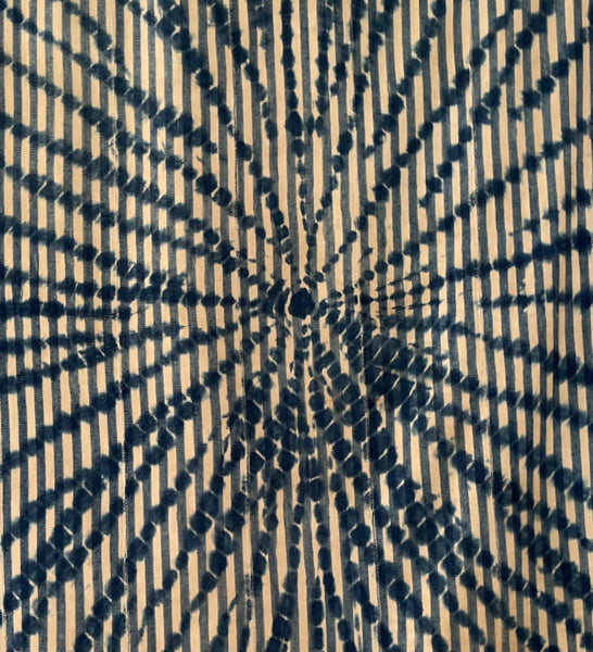 Antique Traditional Tie Dye Wallhanging Interior Decor: C1910 West Africa