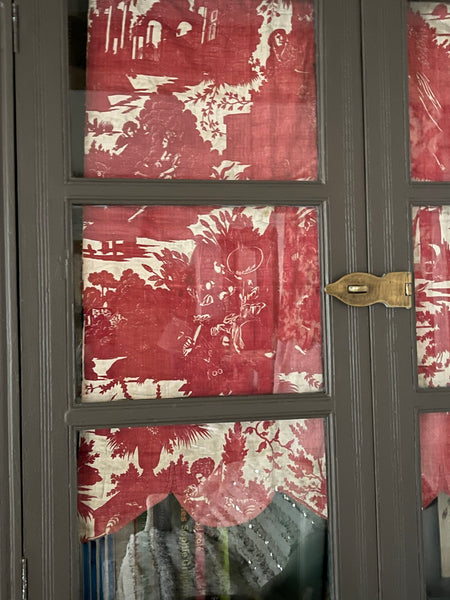 French Toile de Jouey panel with sailing boats: C19th France