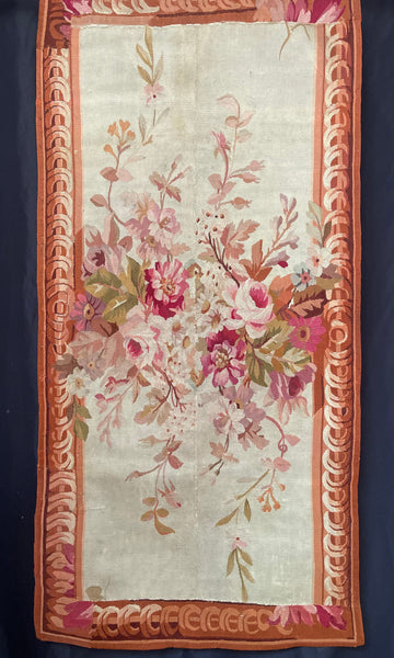 Antique Aubusson Tapestry Wallhanging or Rug: C18th France
