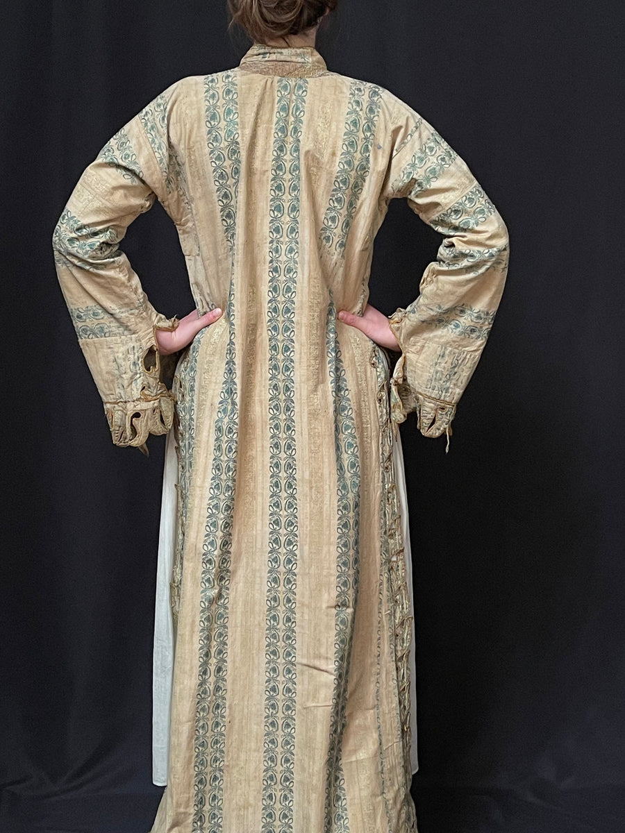Antique Traditional Womans Ottoman Silk Brocade ‘Entari’ Coat/Robe: Ea ...
