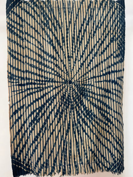Antique Traditional Tie Dye Wallhanging Interior Decor: C1910 West Africa