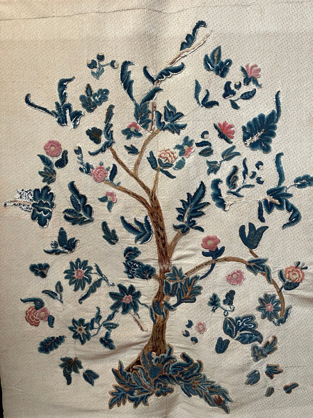 Antique Crewelwork Tree of life: C18th England