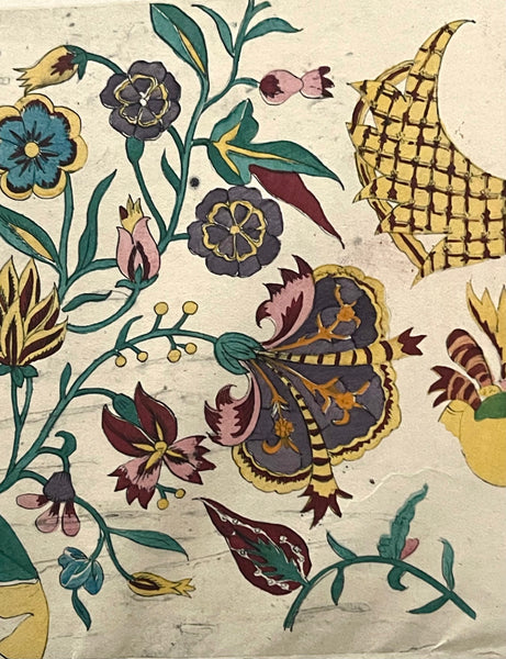 Collection Indian Textile 18th Century Design Documents: C1920s Paris, France