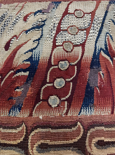 Rare Antique Aubusson Fine Tapestry Border: C18th France