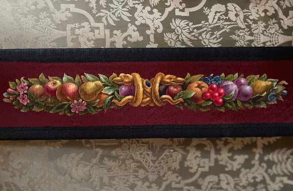 Fine Silk and Wool Tapestry Panel with Serpents and Fruit Museum Quality : C18th France