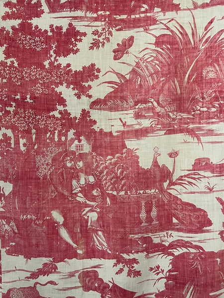 Large Panel Antique Toile de Nantes Chariot of Dawn: C18th Nantes, France