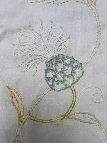 Antique Arts & Crafts Hand Embroidered Bedcover, Throw or Curtain: C1900 Britain