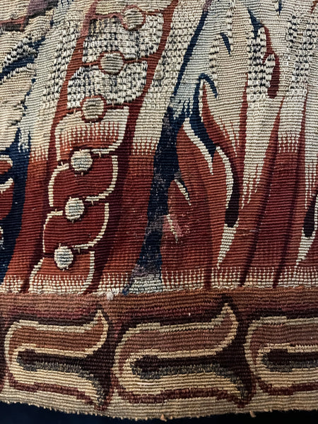 Rare Antique Aubusson Fine Tapestry Border: C18th France