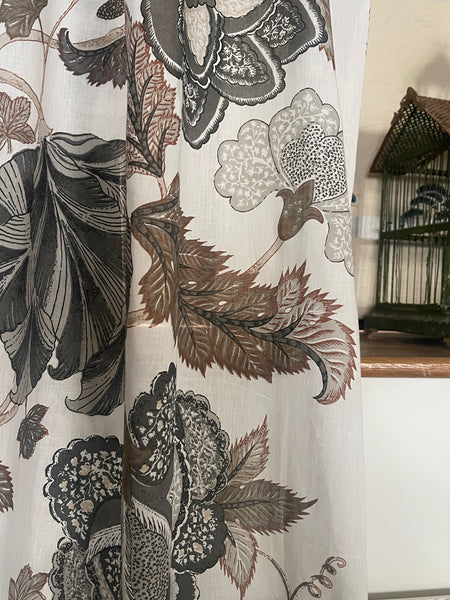 Adaptation of Antique Palampore Tree of Life Curtain or Wall Hanging: C21st India for export.