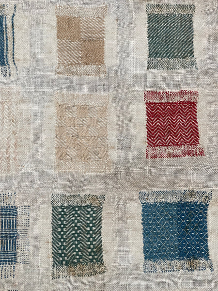 Antique Fine Silk Darning Sampler Museum Worthy: C1807 Britain