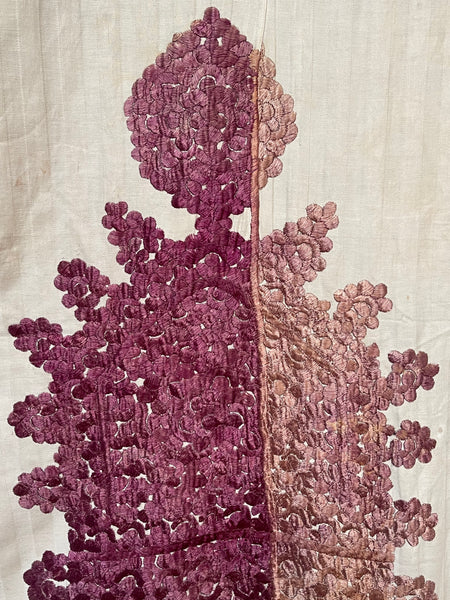 Antique Silk Embroidered Ceremonial Portier : Late C19th early C20th Rabat, Morocco