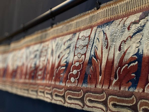 Rare Antique Aubusson Fine Tapestry Border: C18th France