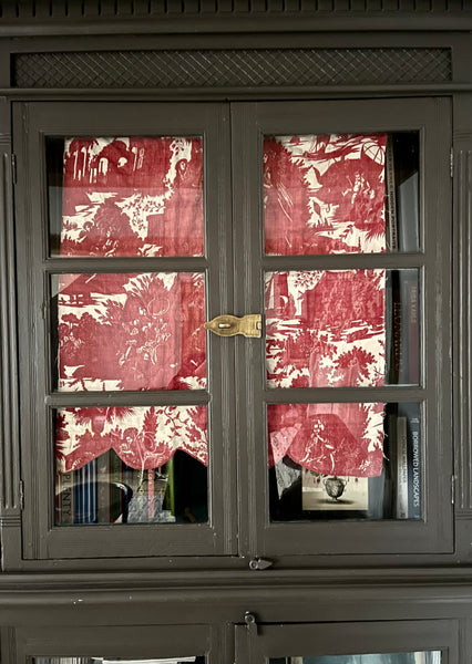 French Toile de Jouey panel with sailing boats: C19th France