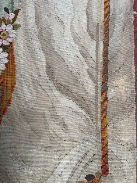 Pair Trompe L’oeil Aubusson Tapestry Portier Wall Hangings: C18th France