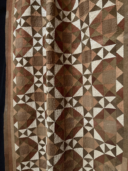 Antique Handmade Patchwork Ralli Quilt: C20th Sindh, Pakistan