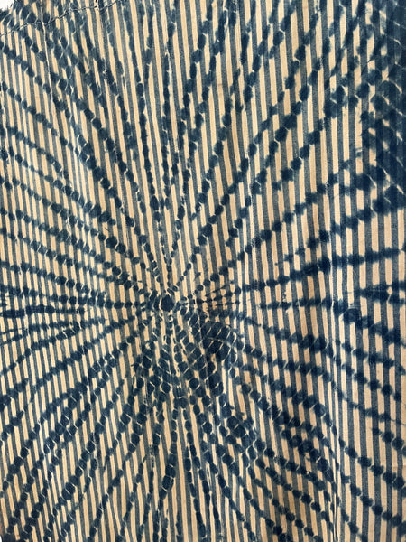 Antique Traditional Tie Dye Wallhanging Interior Decor: C1910 West Africa