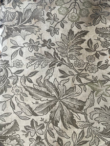 Antique Arts & Crafts Hand Block Printed Chintz Fragment: C1900 British