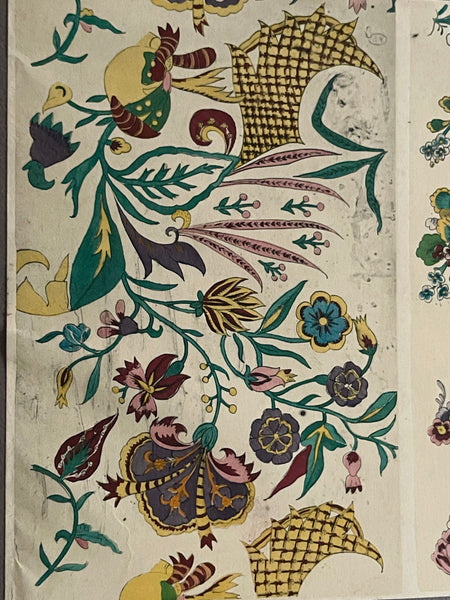 Collection Indian Textile 18th Century Design Documents: C1920s Paris, France