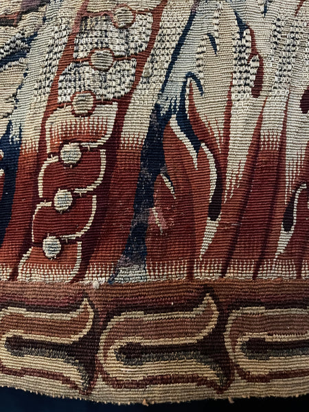 Rare Antique Aubusson Fine Tapestry Border: C18th France